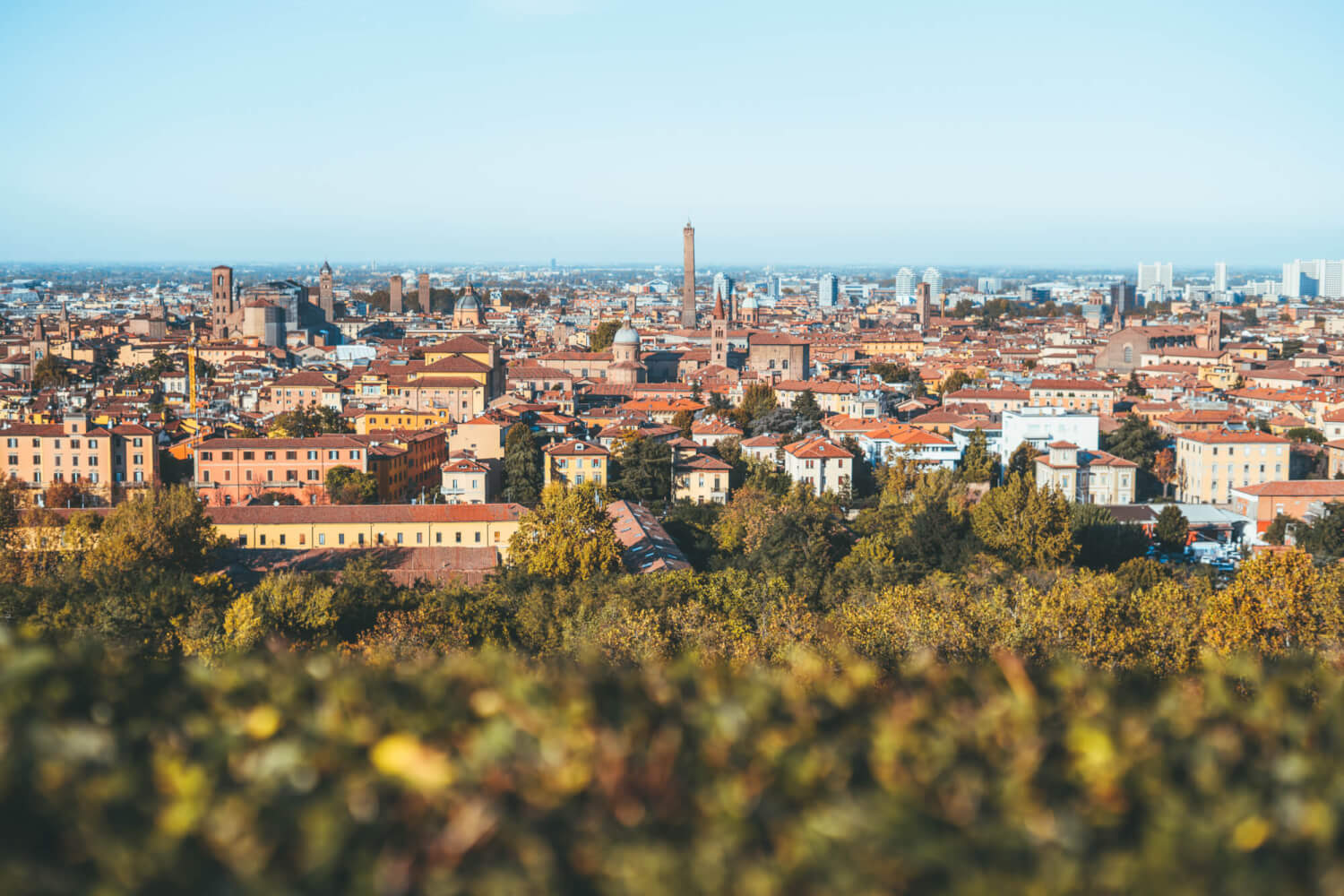 View from San Michele in Bosco in Bologna, Italy