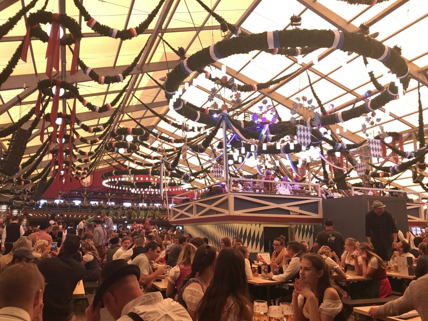 Schottenhammel tent at Oktoberfest in Munich, Germany