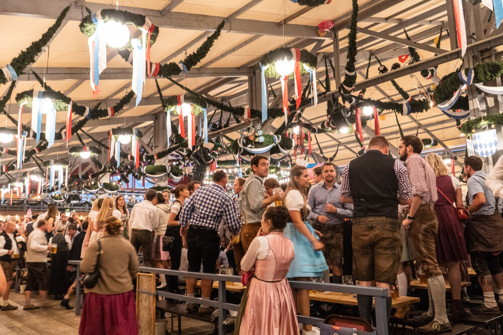 Schottenhammel tent at Oktoberfest in Munich, Germany