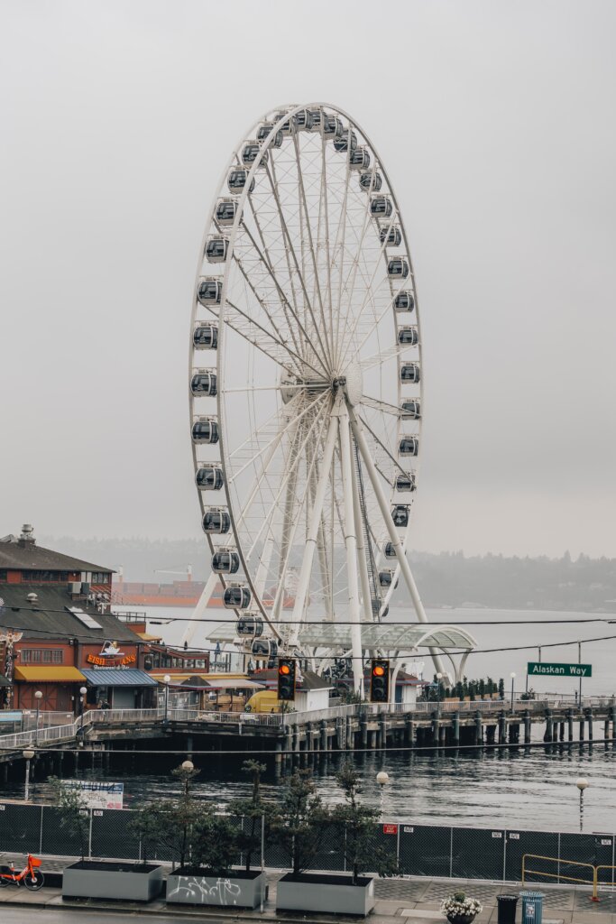 Great Wheel along the water in Seattle