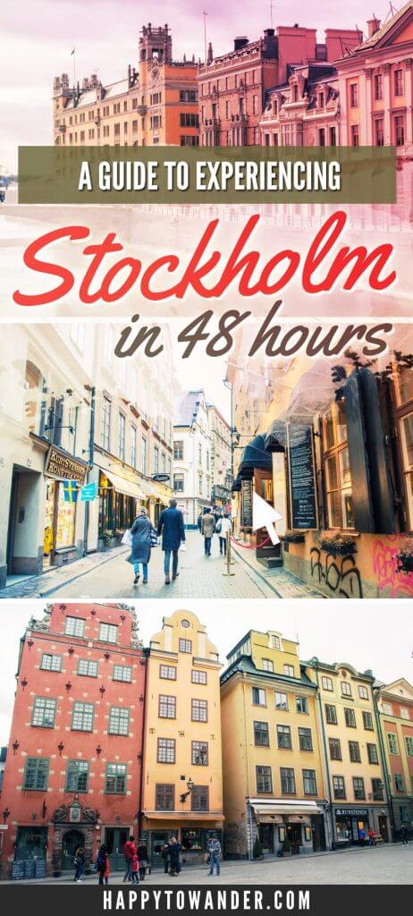 Stockholm, Sweden is one the most beautiful cities in the world! Here's a photo diary featuring inspiration for a two day (48 hour) itinerary featuring the highlights of what to do in Stockholm and what to see.