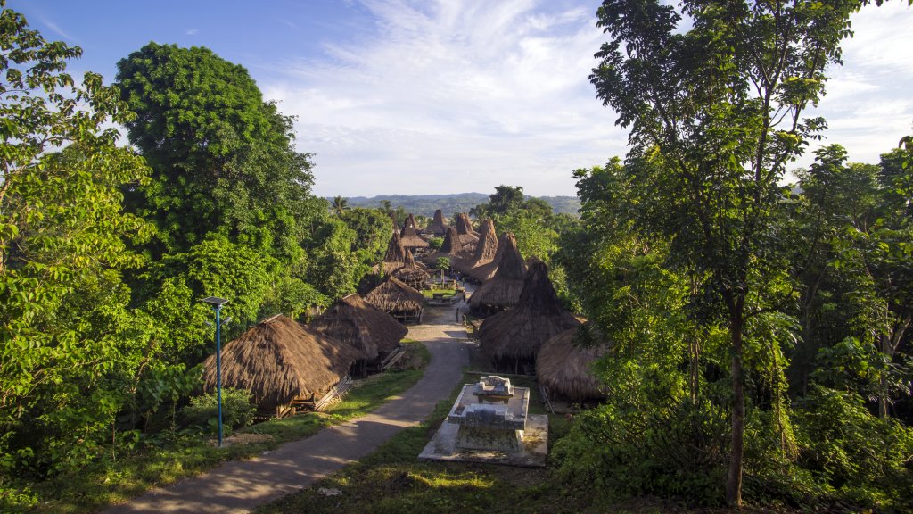 Straw houses in Sumba, Indonesia