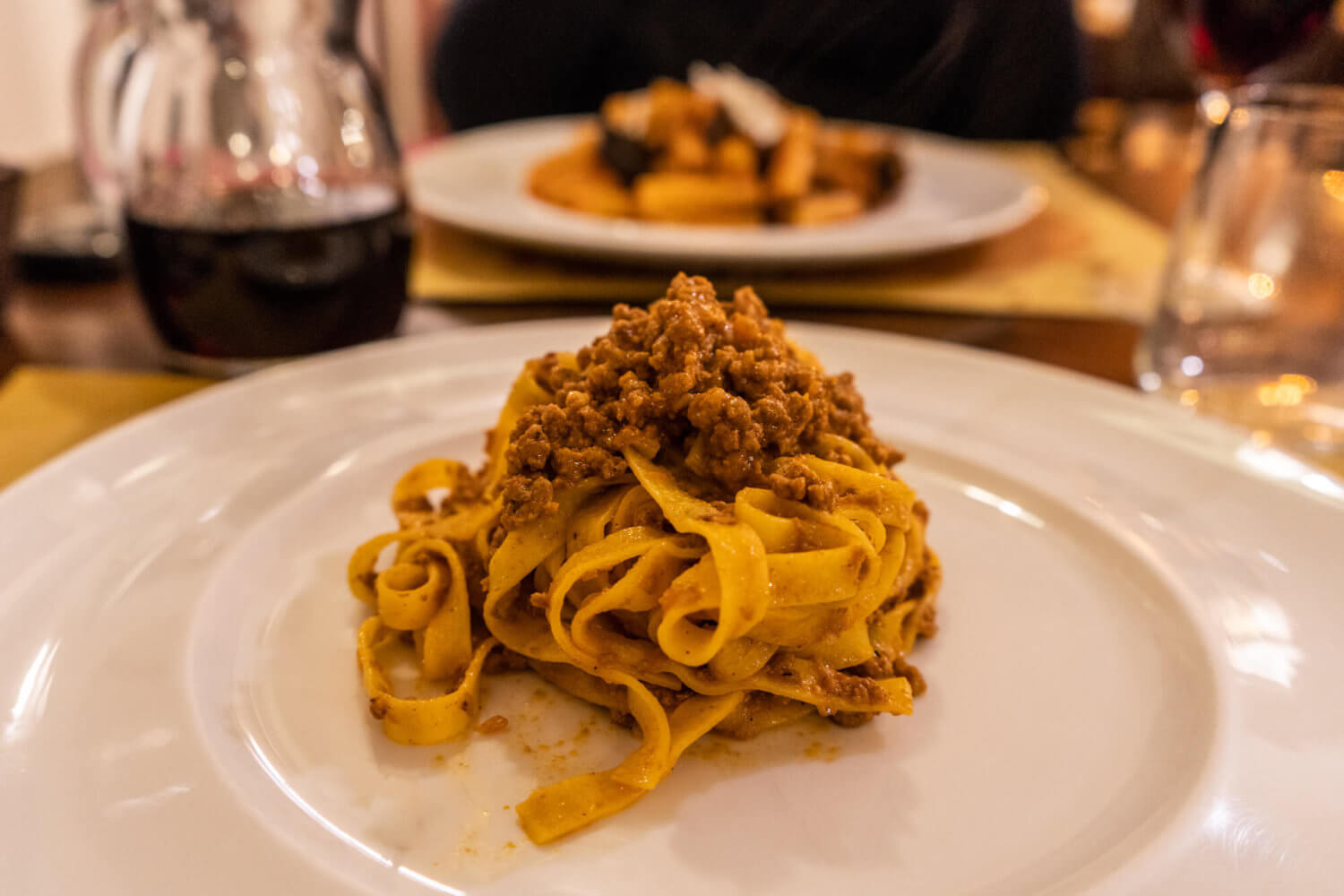 Tagliatelle al ragu in Bologna, Italy