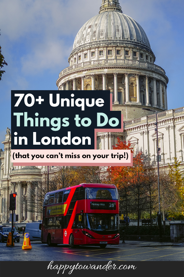 fun places to visit in london