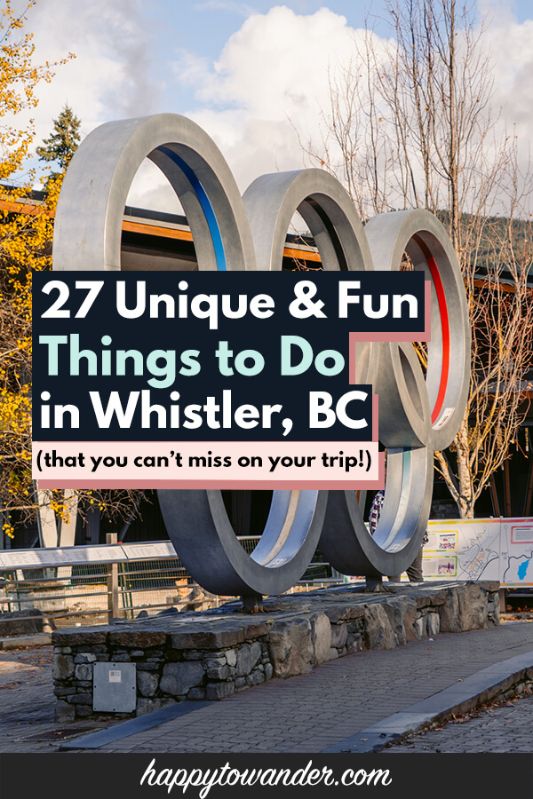 Winter Activities and Things to Do in Whistler