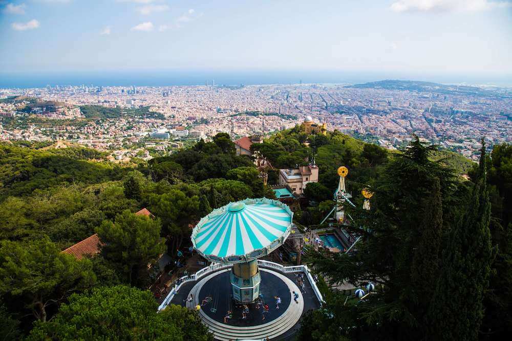 Tibidabo in Barcelona, Spain