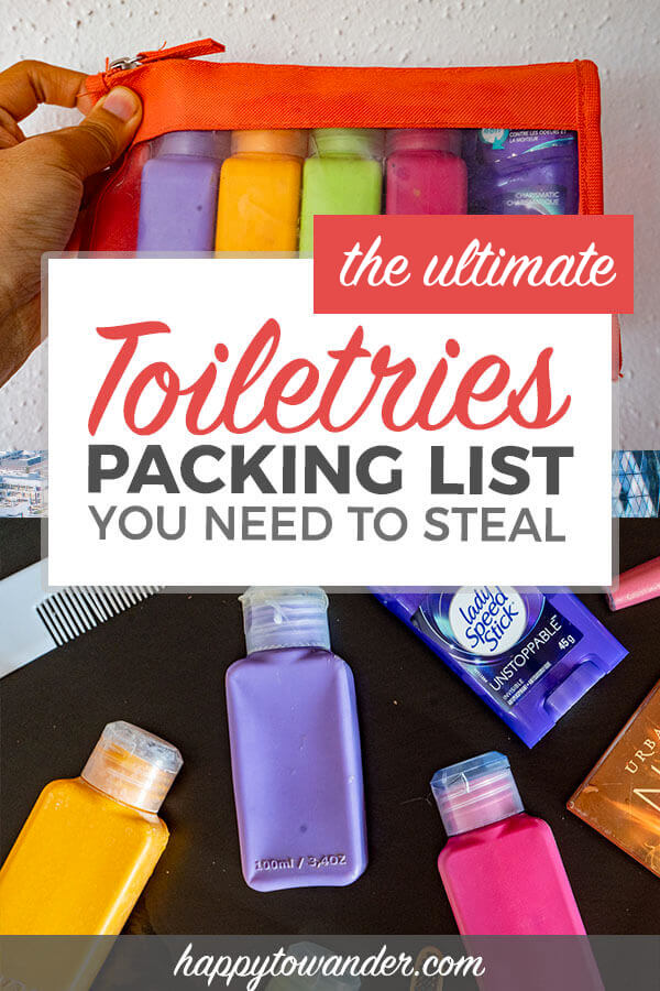 must have toiletries for travel