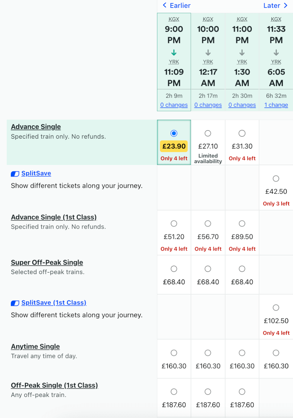 best way to travel uk by train