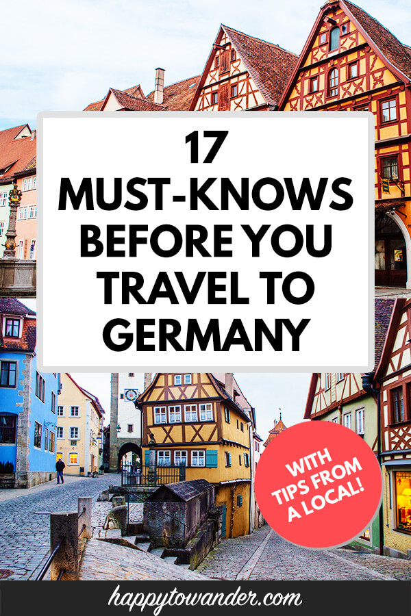 germany travel etiquette