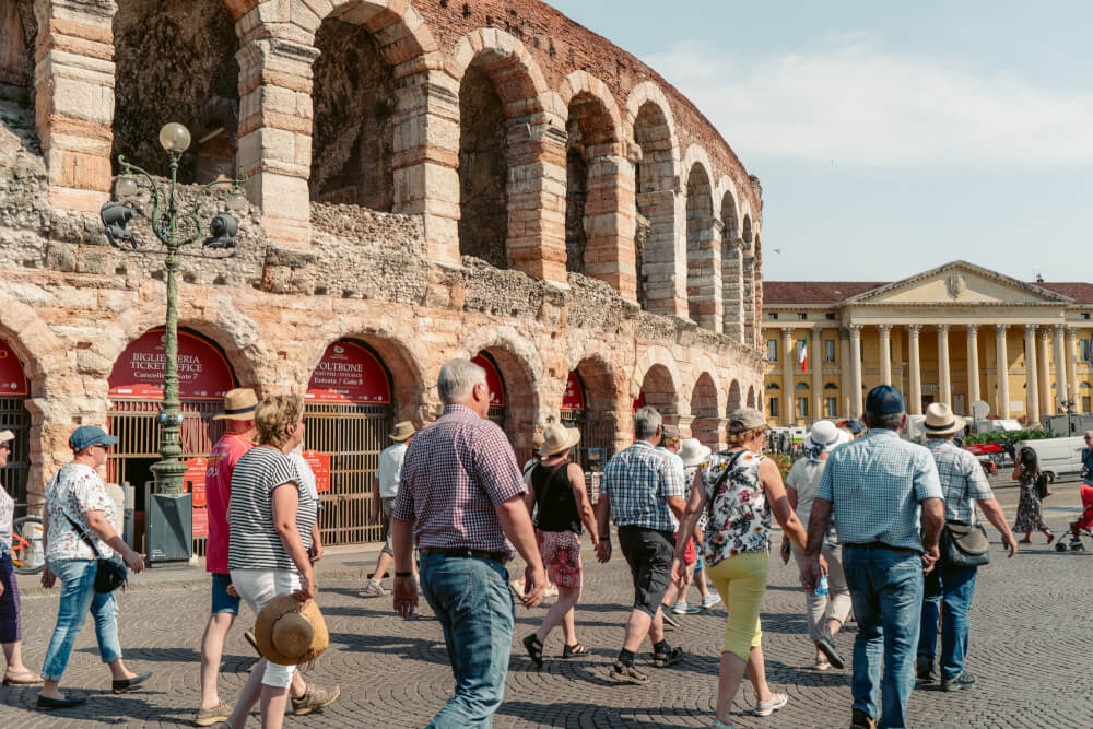 Exploring Verona: Piazza Bra And Arena di Verona - Hand Luggage