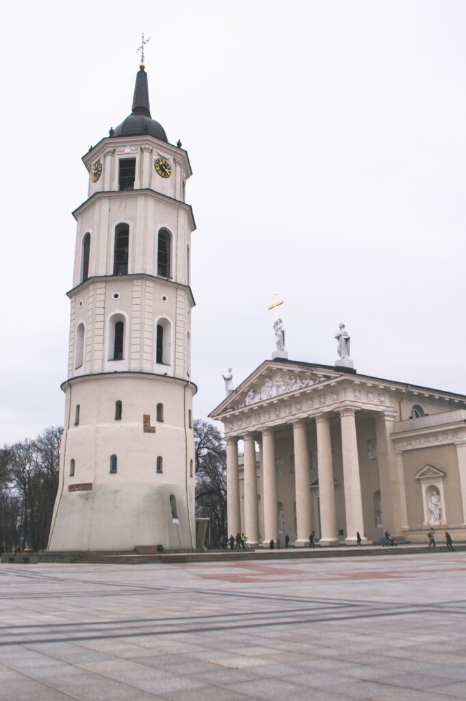 Cathedral Square in Vilnius, Lithuania