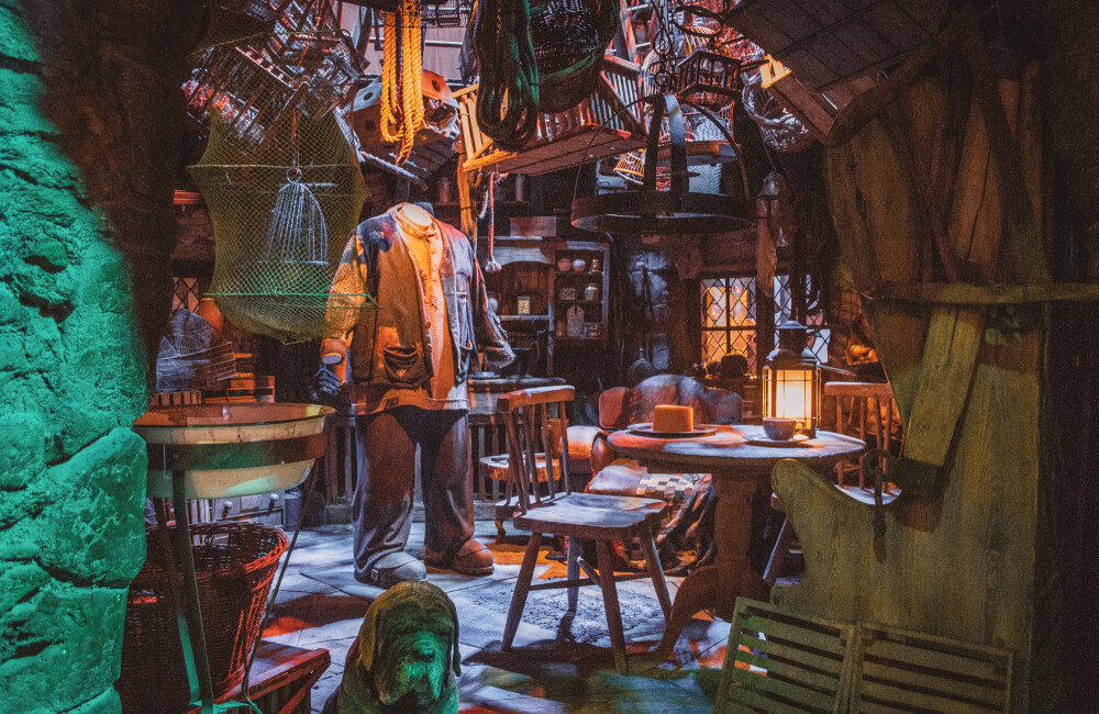 Hagrid's Hut on the Warner Bros Studio Tour in Leavesden