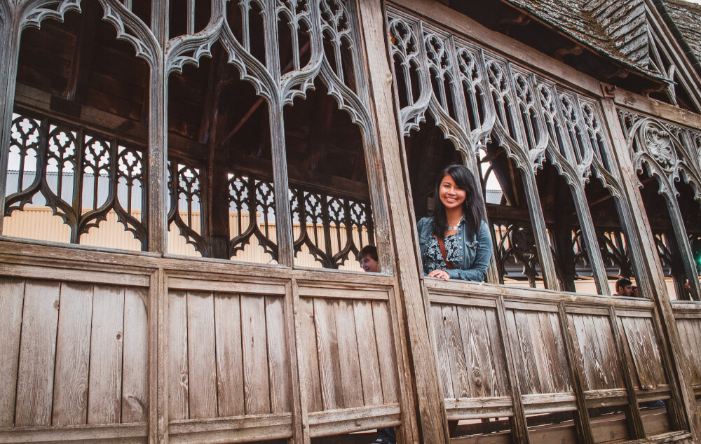 Hogwarts Bridge at the Harry Potter studio tour in Leavesden, England