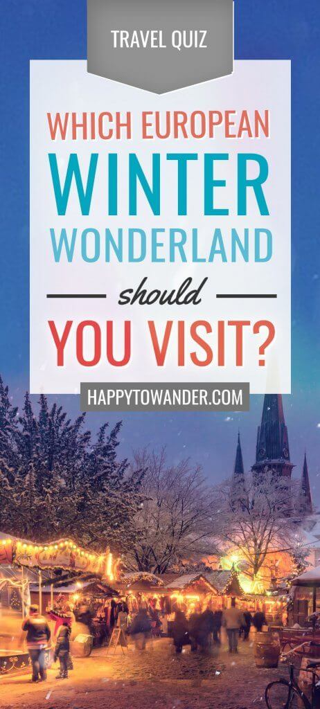 Where should you go in Europe this winter?? This awesome quiz helps you decide where your next European winter destination should be! #Europe #Travel #Quiz