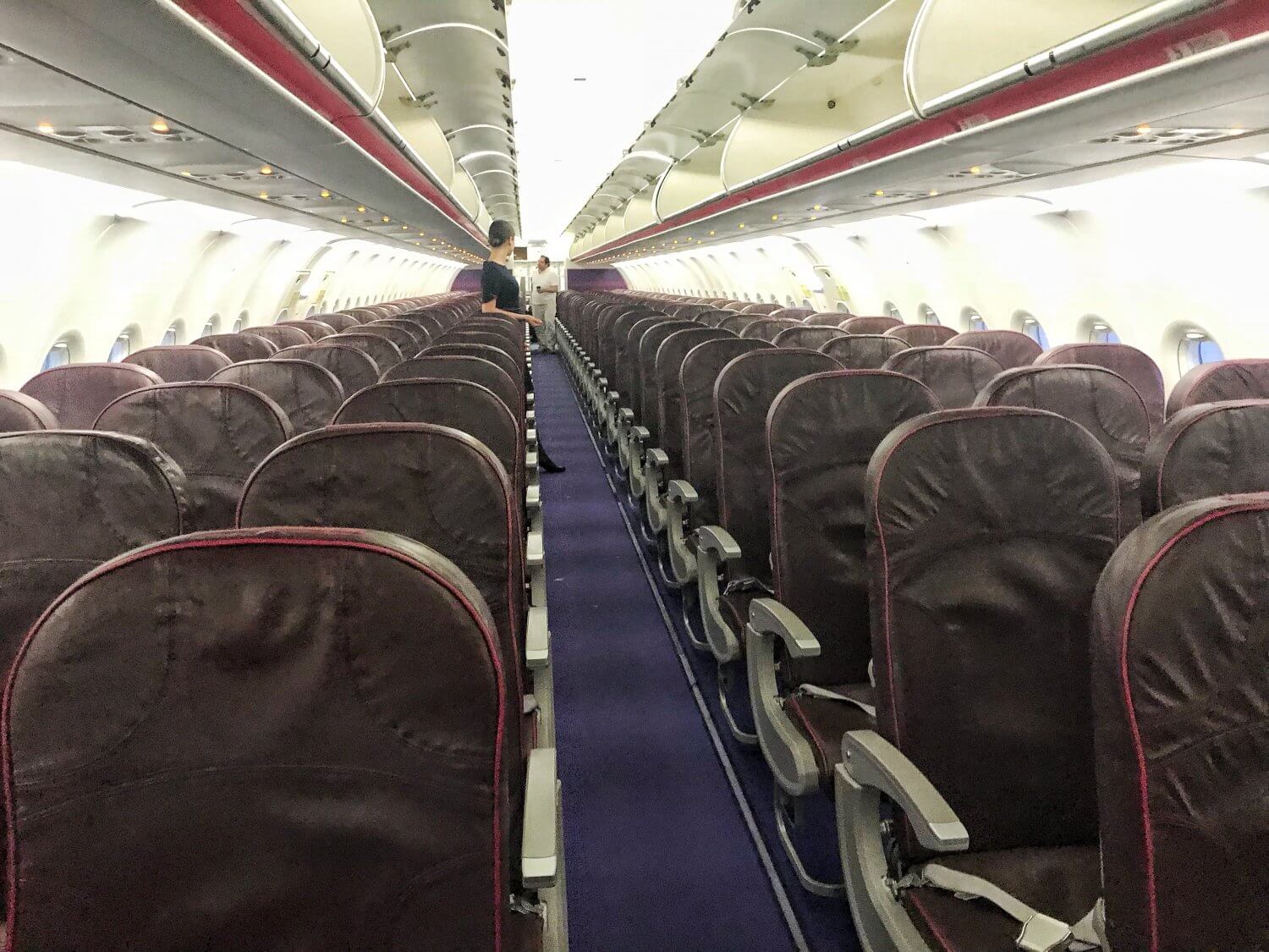 Wizz Air review: the inside of a Wizz Air plane