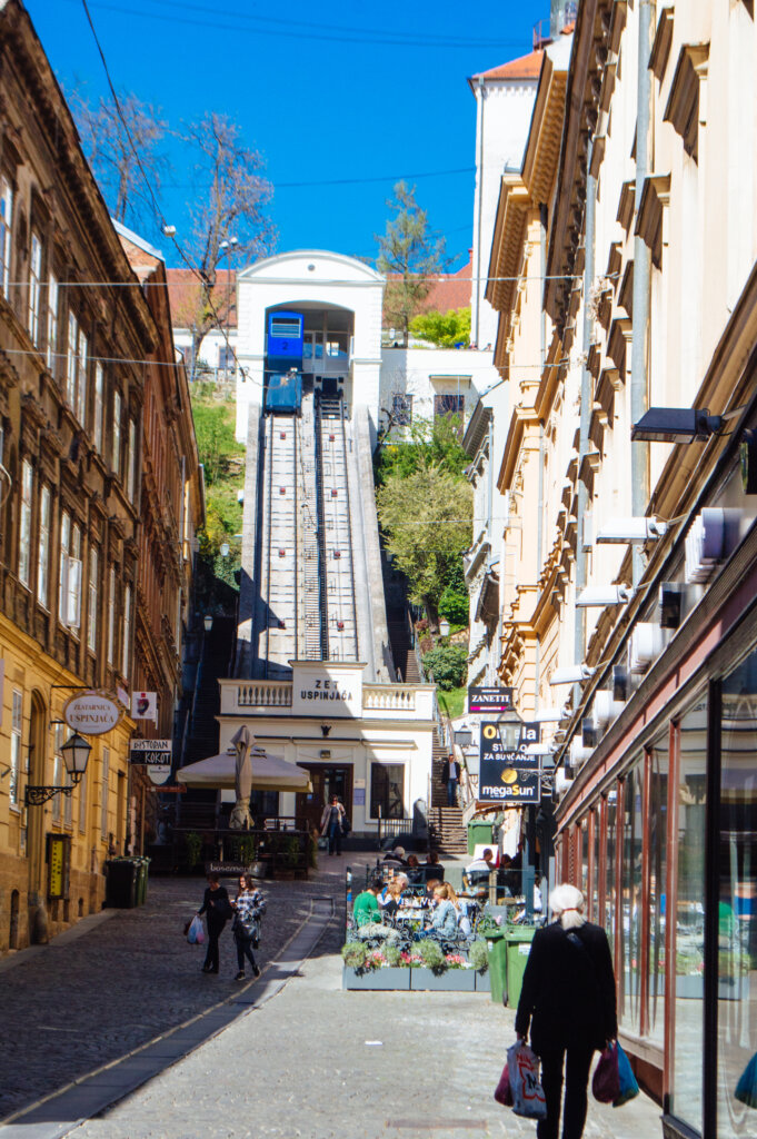 Funicular in Zagreb, Croatia