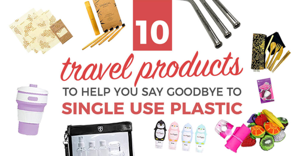 These gamechanging products will help you seriously cut down on single-use plastics when you travel. Don't miss this roundup of cheap, awesome travel products/gear that are not just easy on the wallet, but better for the planet too. #travel #zerowaste
