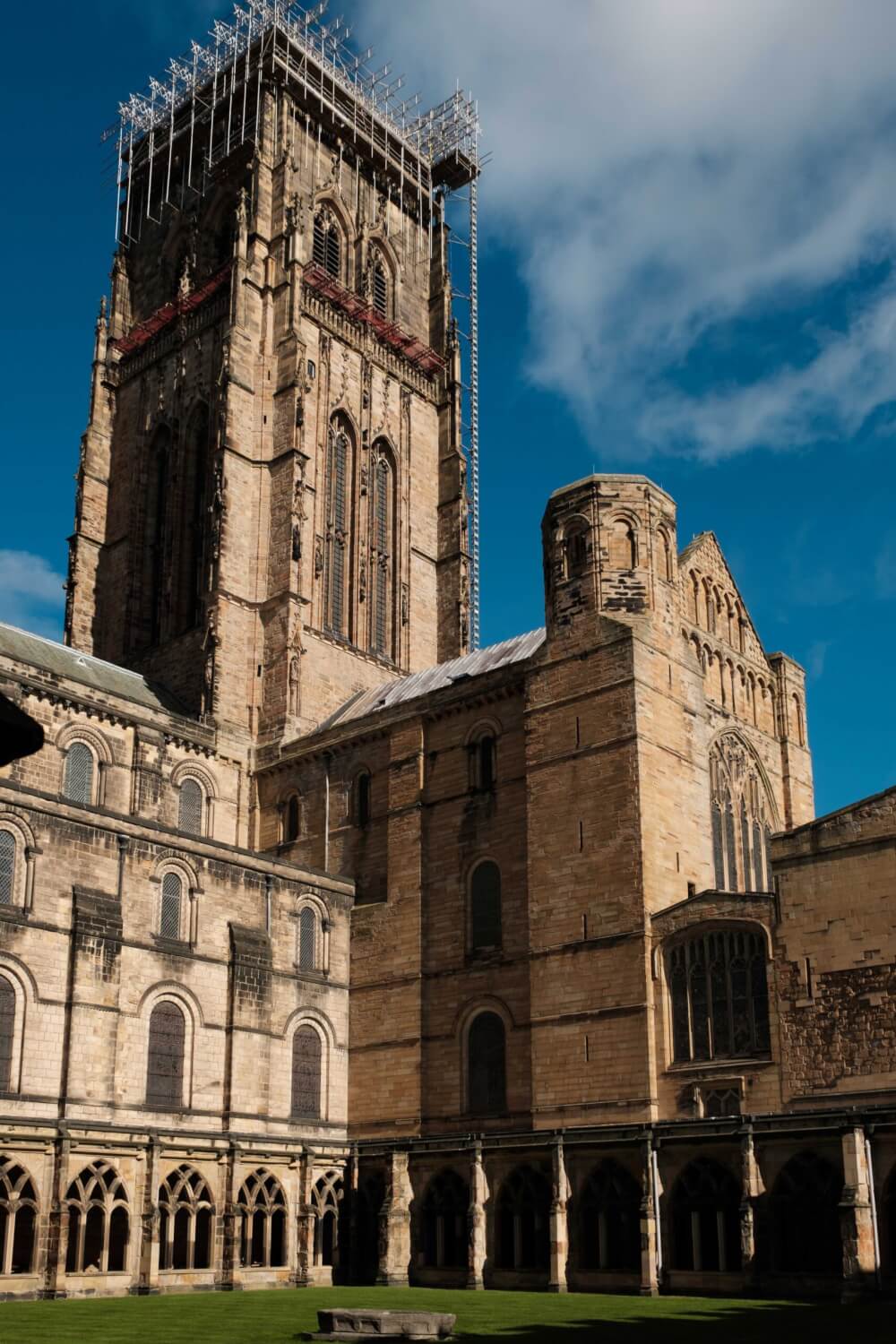 Durham Cathedral courtyard and cloisters