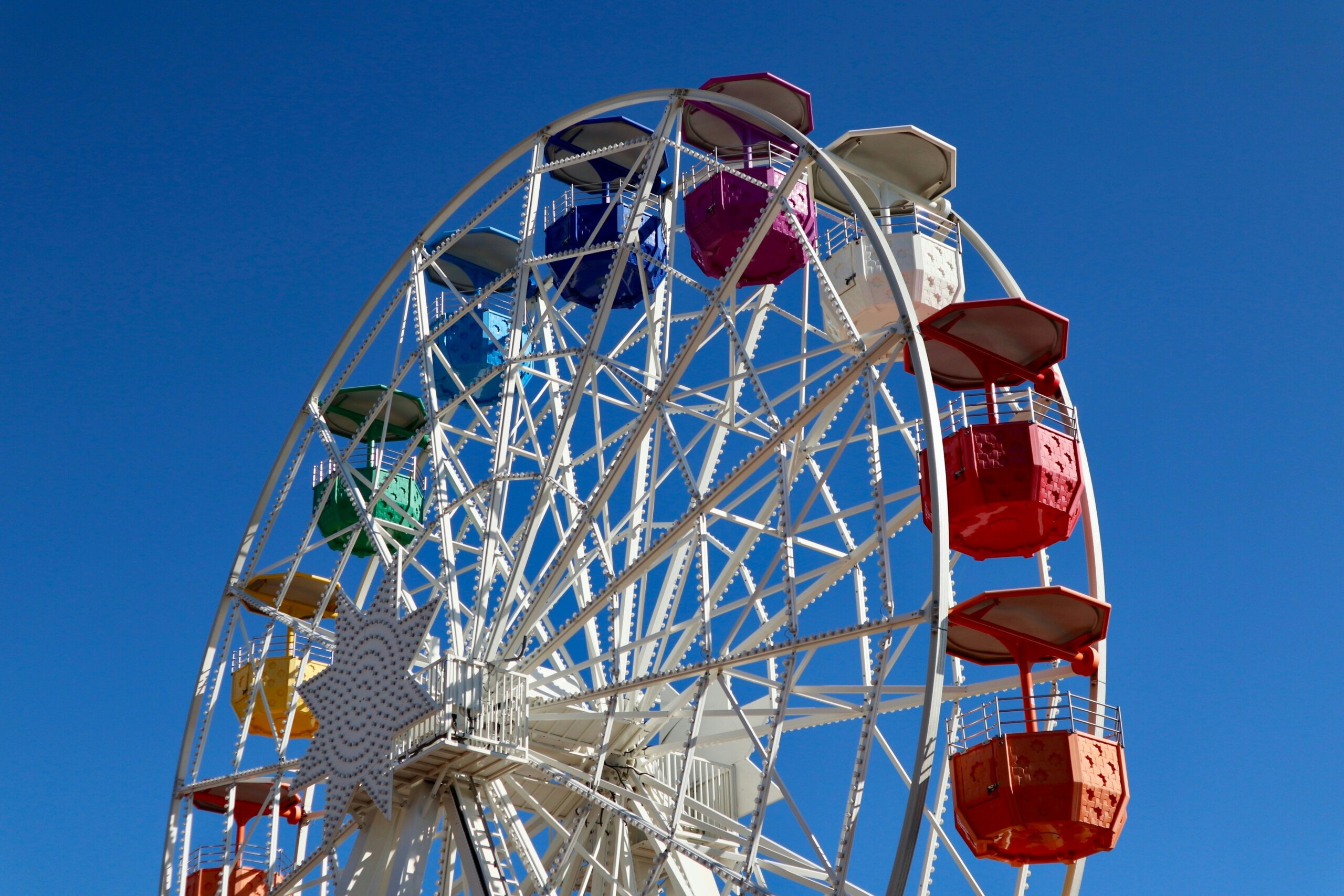 Ferris wheel in the amusement park in Tibidado, Barcelona