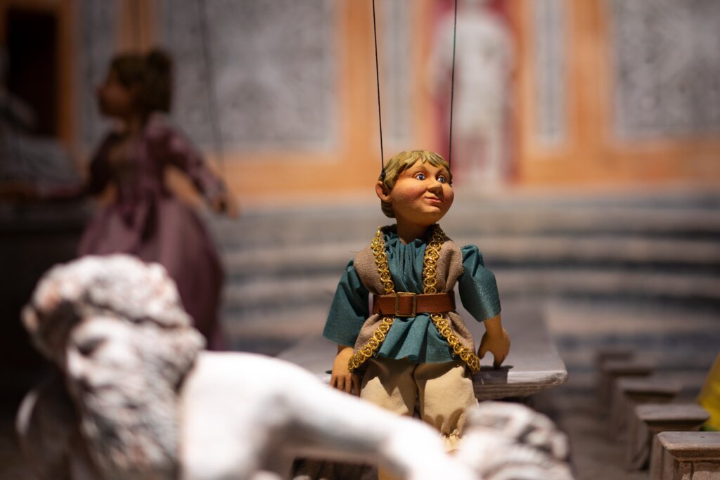 Close-up of a marionette in the marionette museum in Salzburg, Austria