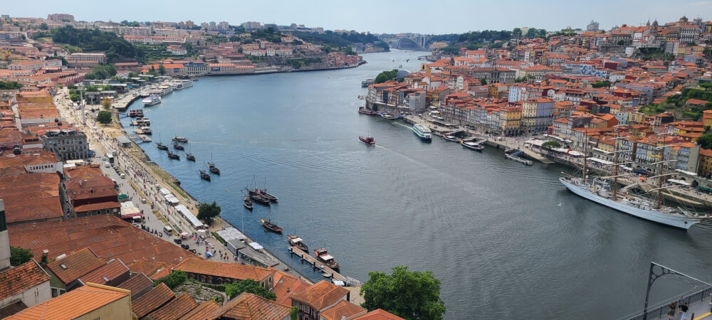 The Douro River and the city of Porto