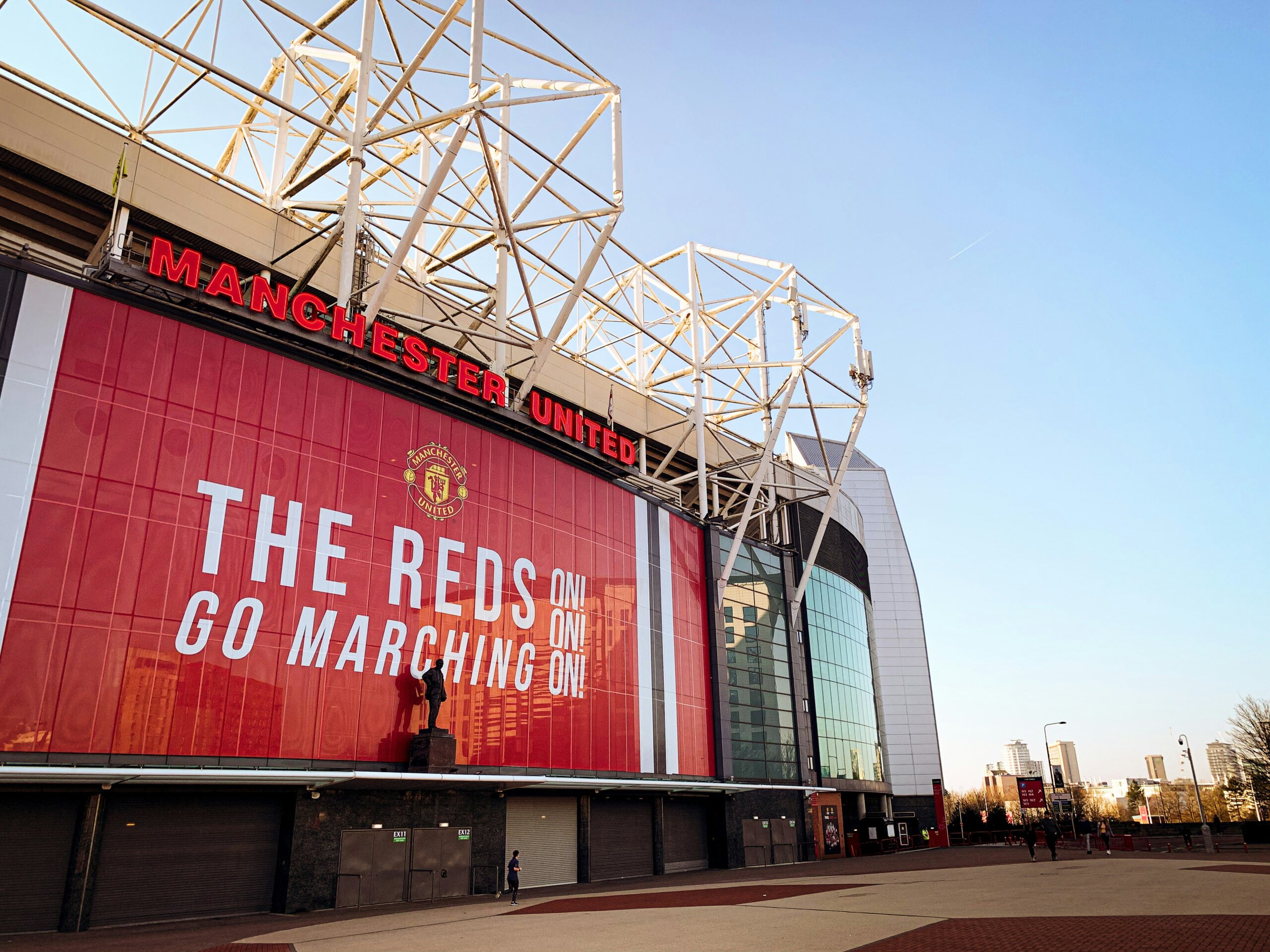 Manchester United stadium in Manchester