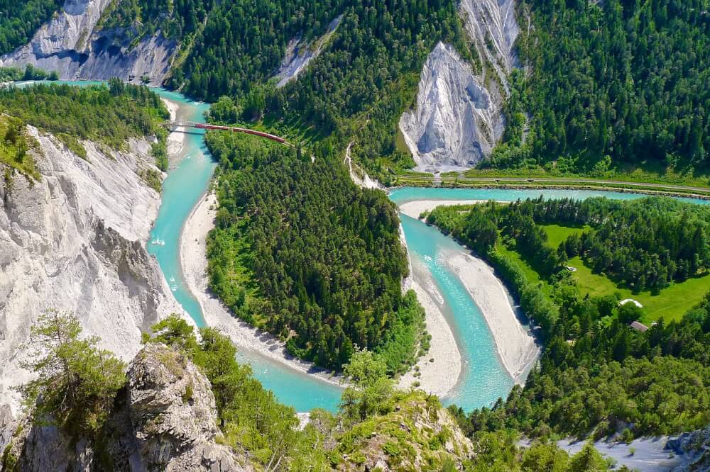 Rhine Gorge in Switzerland