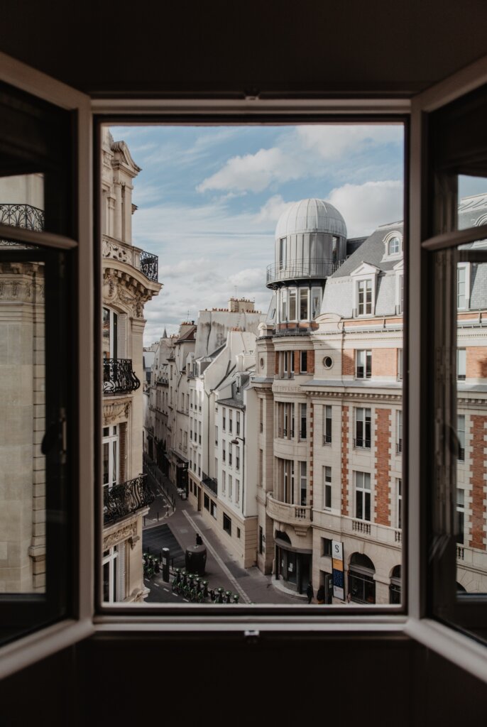 Window view in Paris